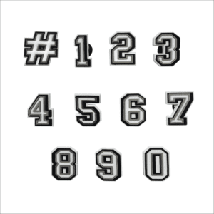 Hockey Number Shoe Accessories