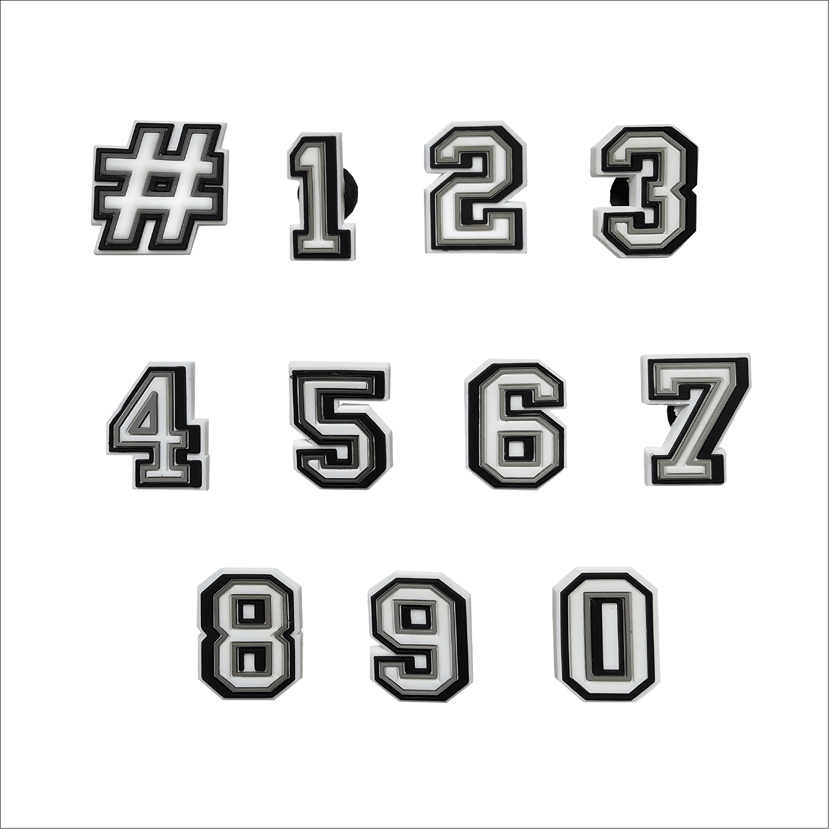 Hockey Number Shoe Accessories