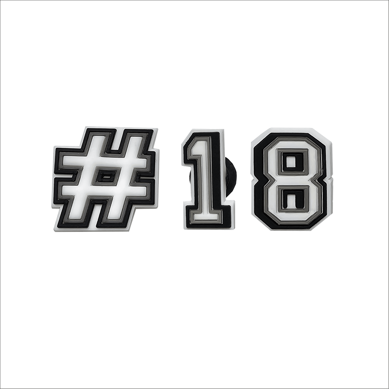 Hockey Number Shoe Accessories - Image 2