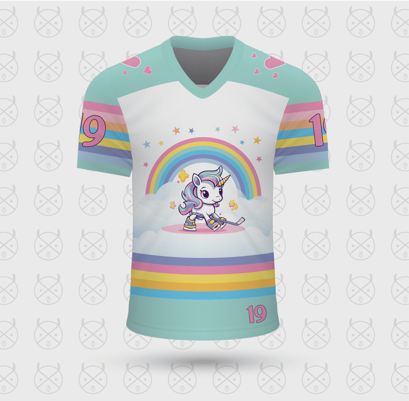 Rainbow Unicorn Jersey (available in both short and long sleeved) - Image 2